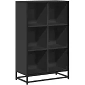 vidaXL Boekenkast 65,5x33x107,5 cm bewerkt hout zwart