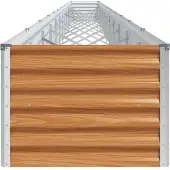 vidaXL Verhoogde plantenbak Lichtbruin 1164 x 50 x 36 cm