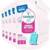 Seepje 8x Handzeep Navulling Lavendel Met Tonka 300 Ml