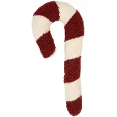 Clayre & Eef Sierkussen Zuurstok 18x5x45 cm Rood Polyester