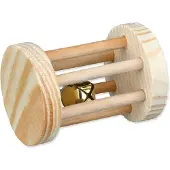 Trixie Speelrol Hout Met Bel 7 X 5 Cm