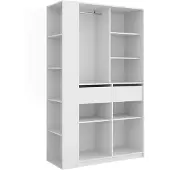 Vicco Elmo Kledingopslagkast – 50 x 200 cm Set van 2 Wit