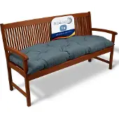 Beautissu Flair BK Bankkussen 120x50x10 cm Blauwgrijs – Zit- en Rugkussen