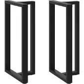 vidaXL Bartafelpoten 2 st T-vormig 60x35x(110-111) cm staal zwart