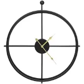 vidaXL Wandklok 52 cm ijzer zwart