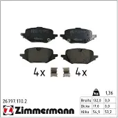 ZIMMERMANN 26797.170.2 Remblokken
