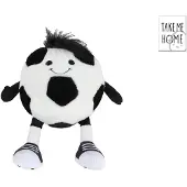 Merkloos Take Me Home Voetbal Pluche 16,5/25cm Wit wit Pluche Knuffel