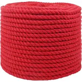 vidaXL Katoenen Touw 12 mm 25 m Rood 100% katoen