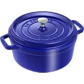 Staub braadpan - cocotte 24cm, 3,8L, blauw
