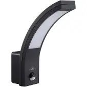 Macleans LED lamp met bewegingssensor, PIR bewegingssensor- zwart- neutraal wit (4000K)