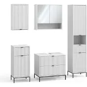 Vicco Eliza Badkamermeubelset – 5 delen Wit