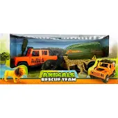 Nobrand Animal Life 4x4 Safari Auto met Aanhanger en Dieren