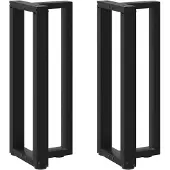 vidaXL Console tafelpoten 2 st T-vormig 38x25x(72-73) cm staal zwart