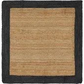 vidaXL Vloerkleden Donkergrijs 160 x 160 cm Jute
