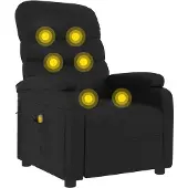 vidaXL Massagestoel kunstleer zwart