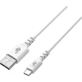 TB USB-C Kabel 2m Wit Siliconen Quick Charge