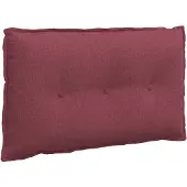 vidaXL Rugkussen Wijnrood 200 x 19 x 50 cm Stof