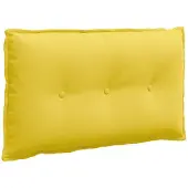 vidaXL Rugkussen Licht Geel 200 x 19 x 50 cm Stof