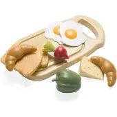 Dantoy Green Garden ontbijtset - 10-delig bioplastic speelgoed.
