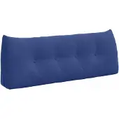 vidaXL Rugkussen Politieblauw 120 x 24 x 50 cm Fluweel