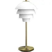 BELID Valencia tafellamp 41 cm Mattwit-messing