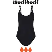 Modibodi Menstruatie Zwemkleding Super Absorberend Dames Badpak Zwart 38