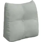 vidaXL Rugkussen Lichtgrijs 45 x 24 x 50 cm Fluweel
