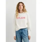 Pepe Jeans Sweatshirt 'Celeste' rosa / bloedrood / wit