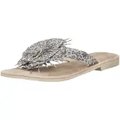Lazamani Teenslipper beige / zilver
