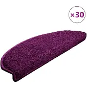 vidaXL Trapmatten 30 st 65x21x4 cm Violet Halfrond Groot