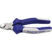 TECWERK Zijkniptang L.160mm kop verchroomd meercomponenten handgrepen max.2mm