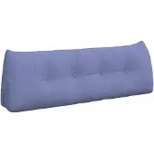 vidaXL Rugkussen Jeans Blauw 140 x 24 x 50 cm Stof