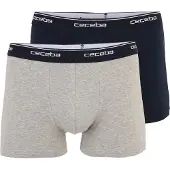 Ceceba Boxershorts navy / grijs gemêleerd / offwhite