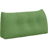 vidaXL Rugkussen Lichtgroen 100 x 24 x 50 cm Fluweel