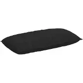 vidaXL Rugkussen Zwart 200 x 19 x 50 cm Stof