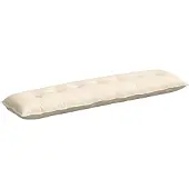 vidaXL Rugkussen Crème 200 x 50 cm Corduroy stof