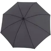 Knirps paraplu Timber Stick Automatic Dark Grey donkergrijs