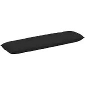 vidaXL Rugkussen Zwart 200 x 19 x 50 cm Stof