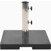 vidaXL Parasolvoet vierkant 20 kg graniet zwart
