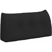 vidaXL Rugkussen Zwart 100 x 24 x 50 cm Stof