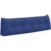 vidaXL Rugkussen Politieblauw 160 x 24 x 50 cm Fluweel