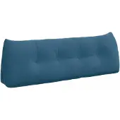 vidaXL Rugkussen Blauw 140 x 24 x 50 cm Fluweel