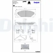 Delphi Remblokkenset, schijfrem LP5097EV