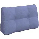 vidaXL Rugkussen Jeans Blauw 80 x 24 x 50 cm Stof
