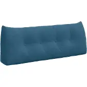 vidaXL Rugkussen Blauw 120 x 24 x 50 cm Fluweel
