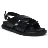 Bianco Sandalen met riem zwart