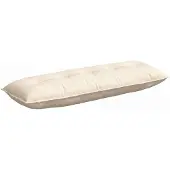 vidaXL Rugkussen Crème 140 x 50 cm Corduroy stof