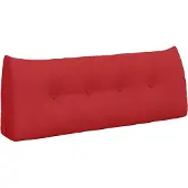 vidaXL Rugkussen Rood 120 x 24 x 50 cm Stof