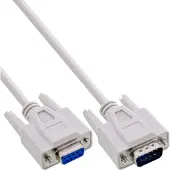 InLine Premium seriële RS232 verlengkabel 9-pins SUB-D (m) - 9-pins SUB-D (v) / gegoten connectoren - 20 meter