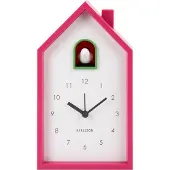 Karlsson Wekker Modern Cuckoo - Helderroze - 6x12x20cm - Scandinavisch